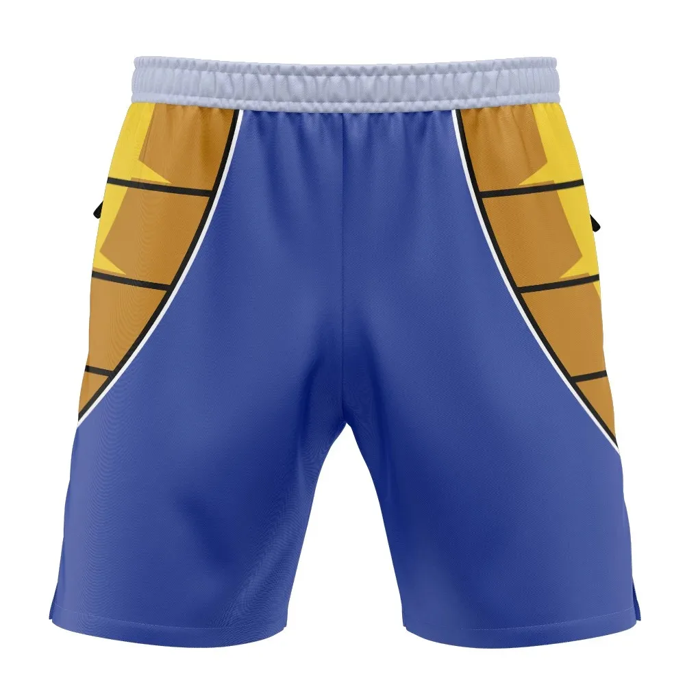 2026 Sommer Dragon Ball Vegeta Rüstung 3D-gedruckte Shorts Herren Oversized Polyester Freizeitshorts Locker Retro Streetwear Unisex Kinder