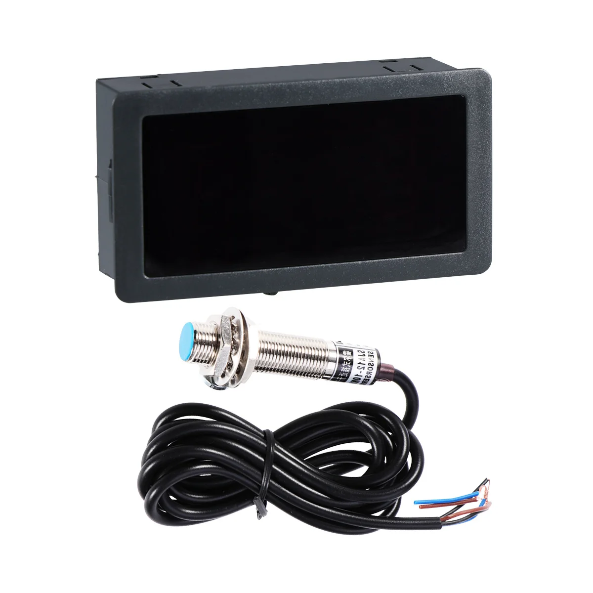 

Digital LED Tachometer Meter Blue Screen Npn Hall Proximity Sensor Accurate Easy Installation