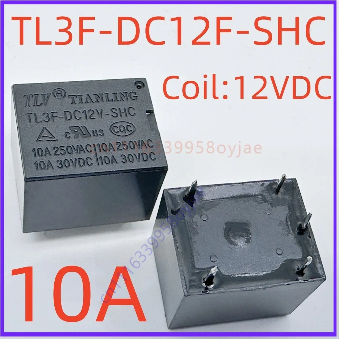 5PCS  Relay for TL3F-DC12V-SHC T73-1C-12V 5Pin 10A SPDT New Original