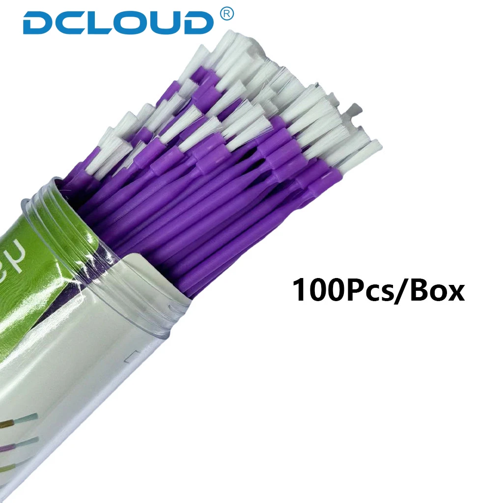 100Pcs/Bottle Disposable Dental Micro Brushes Applicators Extension Cleaning Bendable Tools Oral Hygiene Cleaner Makeup Tools