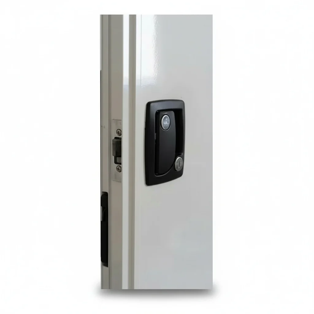 

RV Entry Door, Aluminum Alloy Motorhome Security Door with Toughened Glass, 622 x 1822 mm RV Screen Door for Motorhome, Caravan