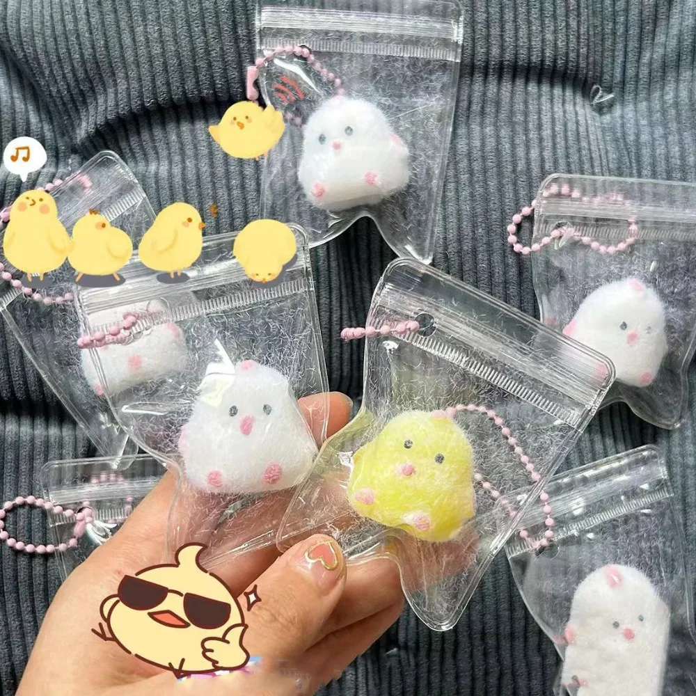 Sesame Triangle Rice Balls Rice Ball Squeeze Toys Cartoon Imitation Food Cute Chick Squeeze Toys Mini Creative