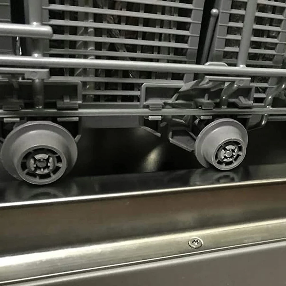عجلات السلة السفلية لغسالة الأطباق متوافقة مع Bosch Neff & Siemens 165314   قطع غيار غسالة الصحون بكرات سفلية