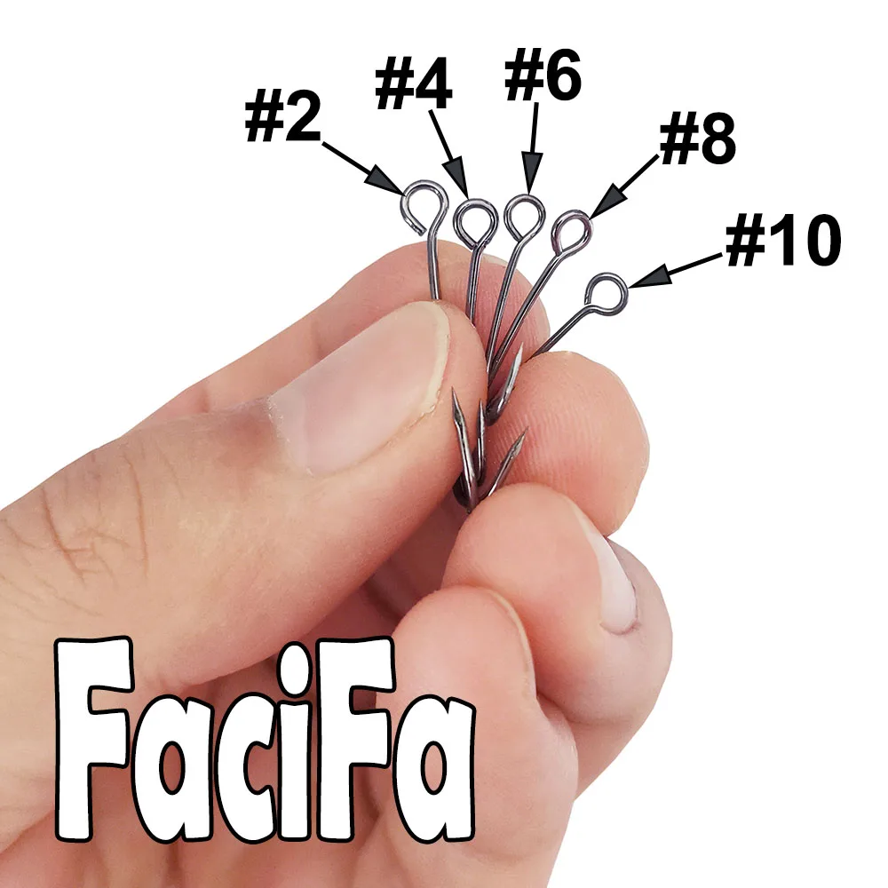 100 أو 25 قطعة خطاف صيد كبير العيينة لصيد الأسماك طعم عرقوب طويل شائك مستدير عازمة خطاف مشترك كرنك واحد خطاف صيد