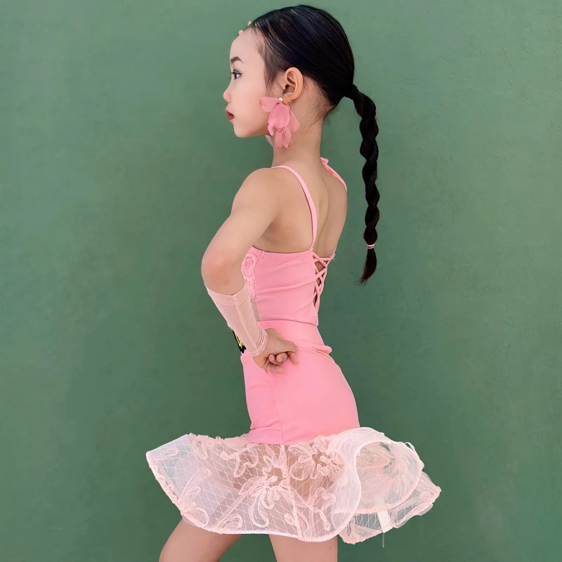 زي تدريب الرقص اللاتيني للفتيات، زي أداء جديد للأطفال، ضوابط المنافسة، فستان الرقص اللاتيني