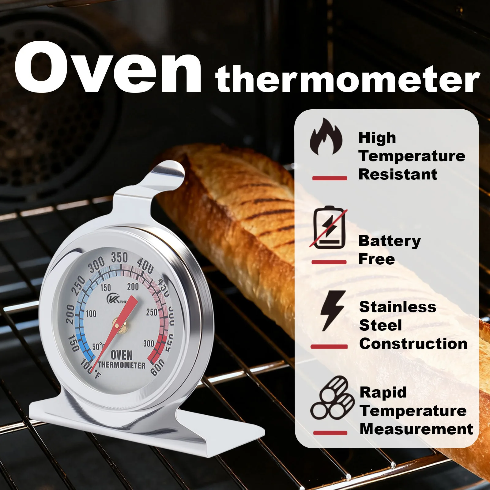 ميزان حرارة للمطبخ والفرن لقيا - مراجعة Kitchen Baking Oven وسعره