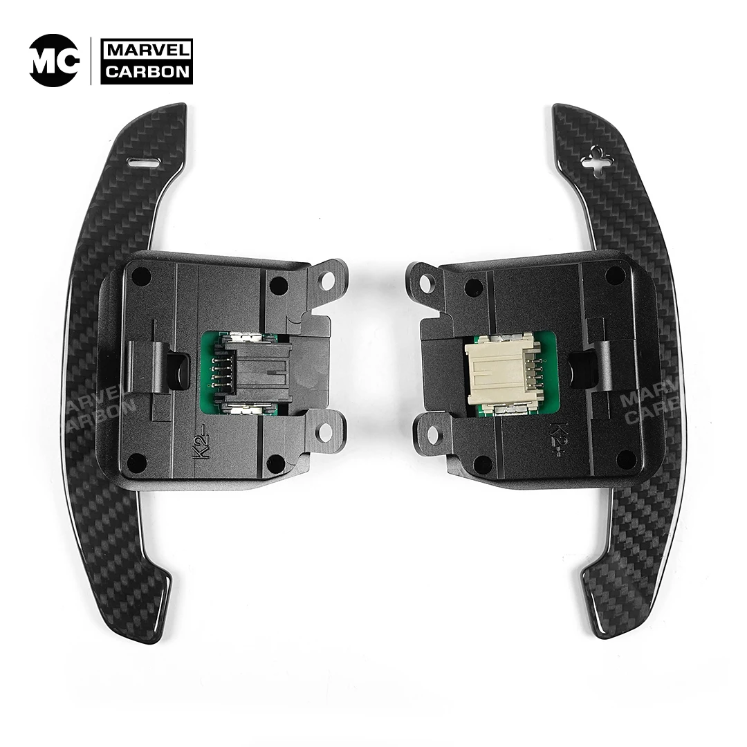 For Chevrolet C8 Carbon Fiber Magnetic Paddle Shifter Using Magnetic Suction Technology Paddle Shift Extension