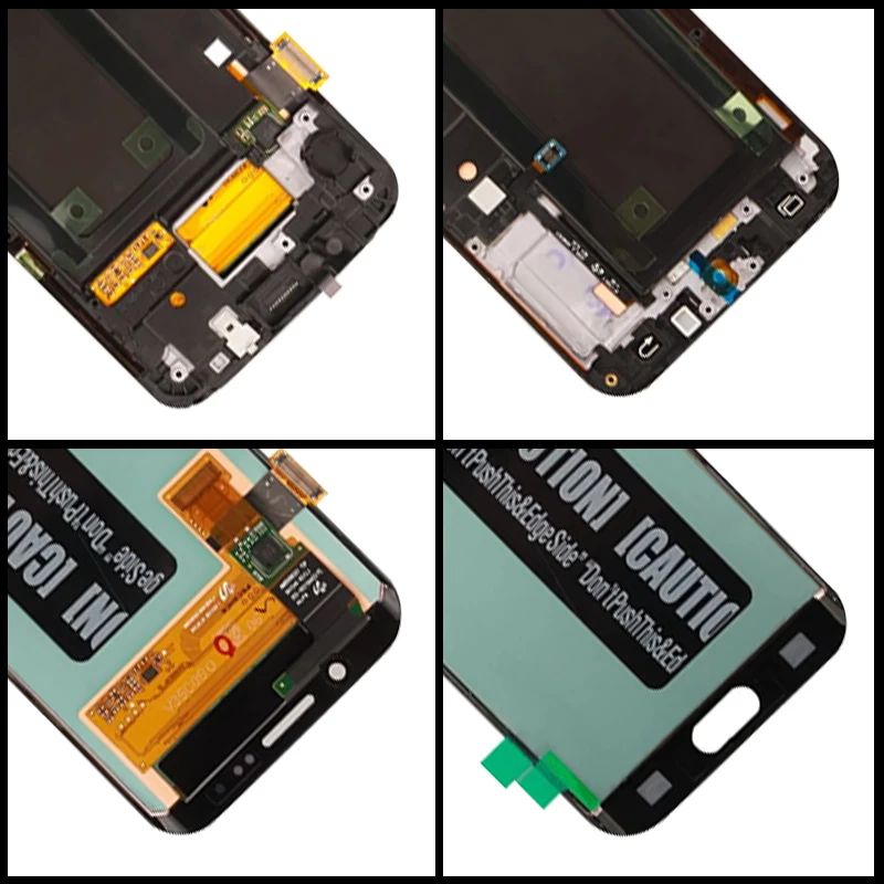 5.1“ Super AMOLED For Samsung S6 edge S6edge LCD Display Touch Screen Digitizer Assembly G925 G925F Display with Frame