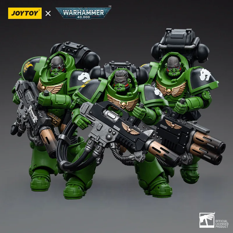 JOYTOY Dark Source Warhammer 40K شخصيات الحركة العسكرية Fire Lizard Eradicator Arbitrator مجموعة قائد الشركة مكونة من أربعة #3