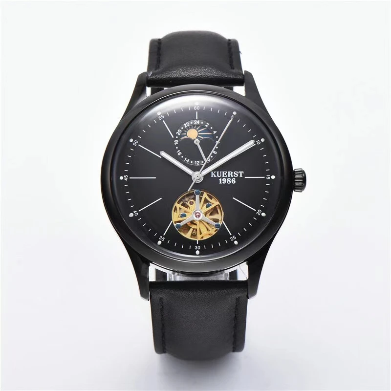 KUERST Large Dial automatic Mirror PolarizedCalendar Six colors  Fashion Trend Watch