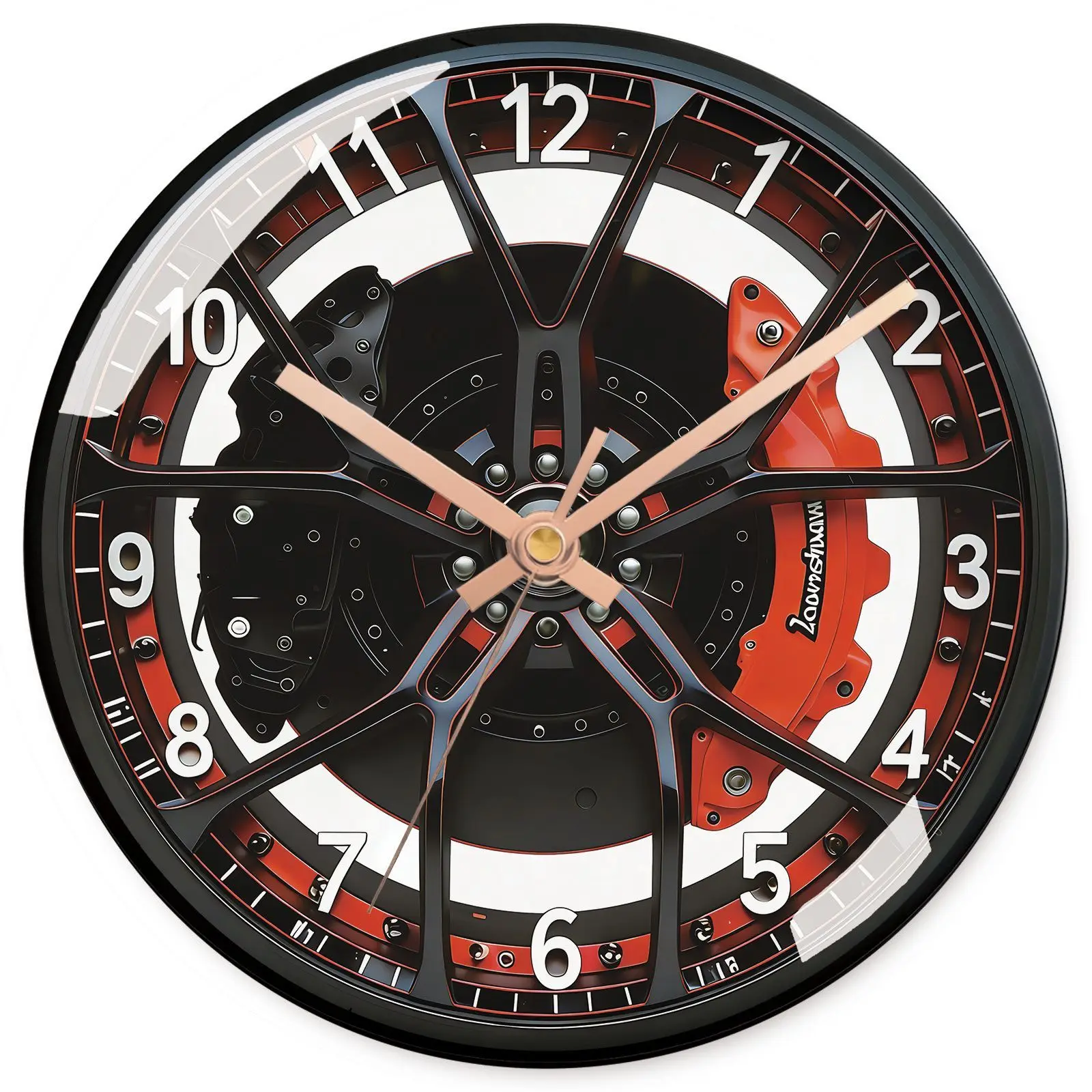 14Inch Original Gear Industrial Wind Wheel Living Room Creative Wall Clocks, Wall-mounted Silent Quartz Clock