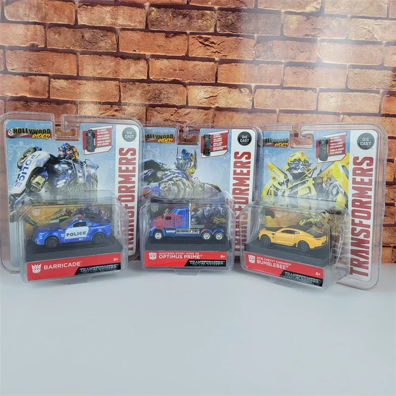 Transformers Alloy Car Figure 1/64 Model OptimusPrimeer Barricadeer Bumblebeel Ornaments Accessories Toy