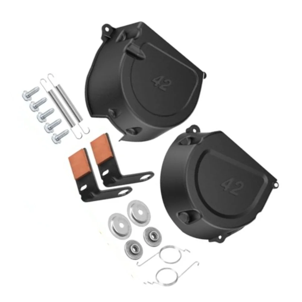 GY21943 Brake Pad Deck Shield Set Robust Metal Construction Seamless Integration Design For D-eere D105 Mower As Shown
