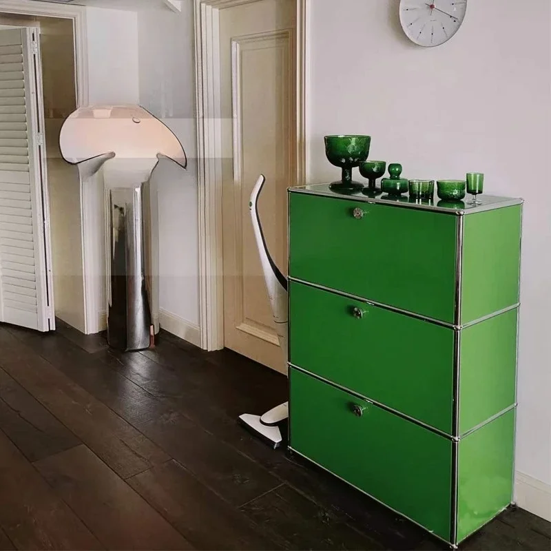 Light luxury minimalist module combination cabinet, living room medieval TV cabinet bedside table