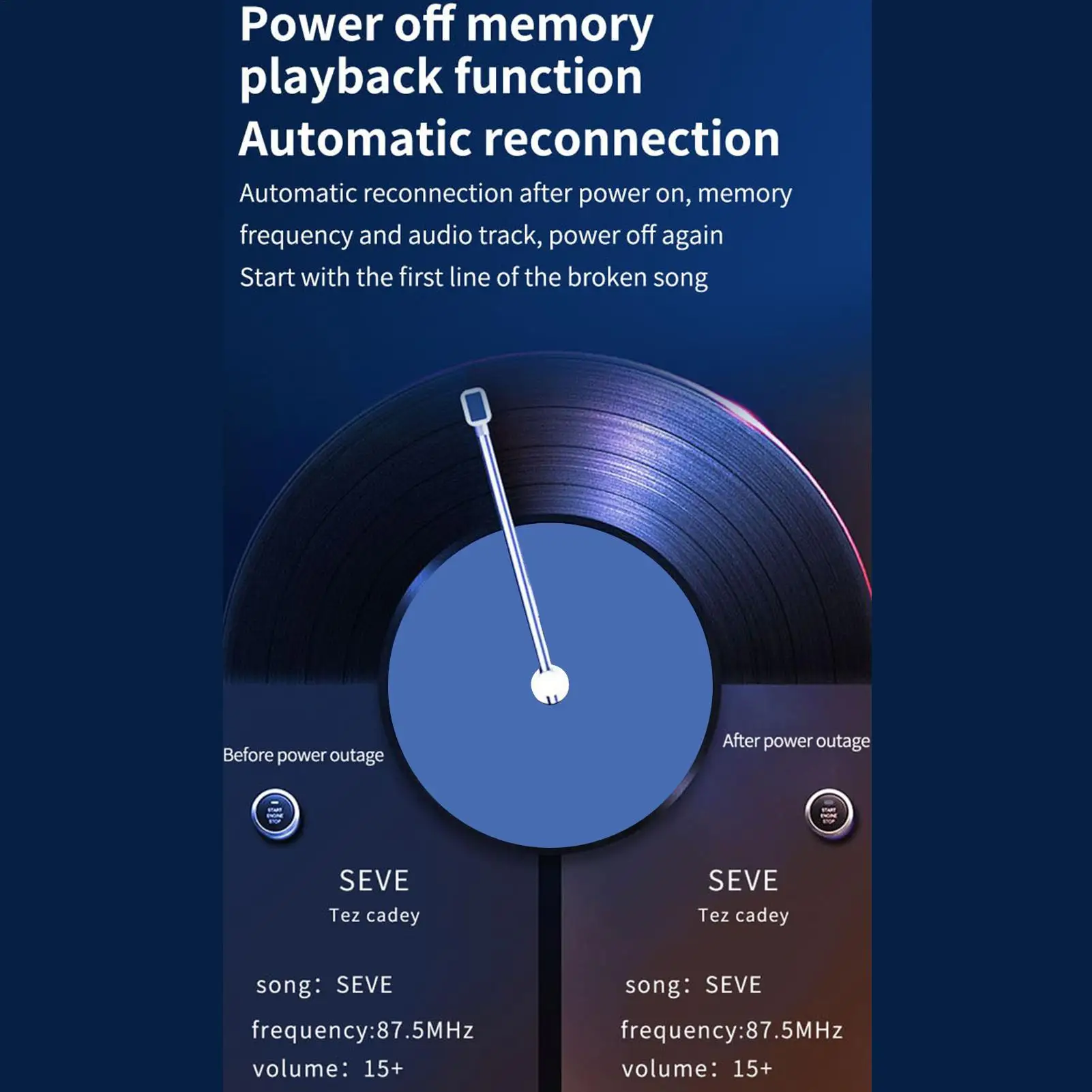C14 سيارة FM الارسال شحن سريع Bluetooth5.3 مشغل مزدوج الموسيقى نوع-C الملونة المحيطة MP3 ضوء ولاعة السجائر USB