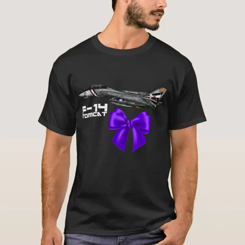 Naval  F-14 Tomcat Fighter Aircraft T-Shirt 100% Cotton O-Neck Summer Short Sleeve Casual Mens T-shirt Size S-3XL