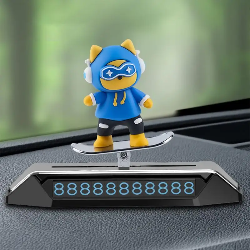 Temporary Parking Number For Cars Car Air Freshener Auto Phone Number Plate Car Decoration Accessories Car Aromatherapy