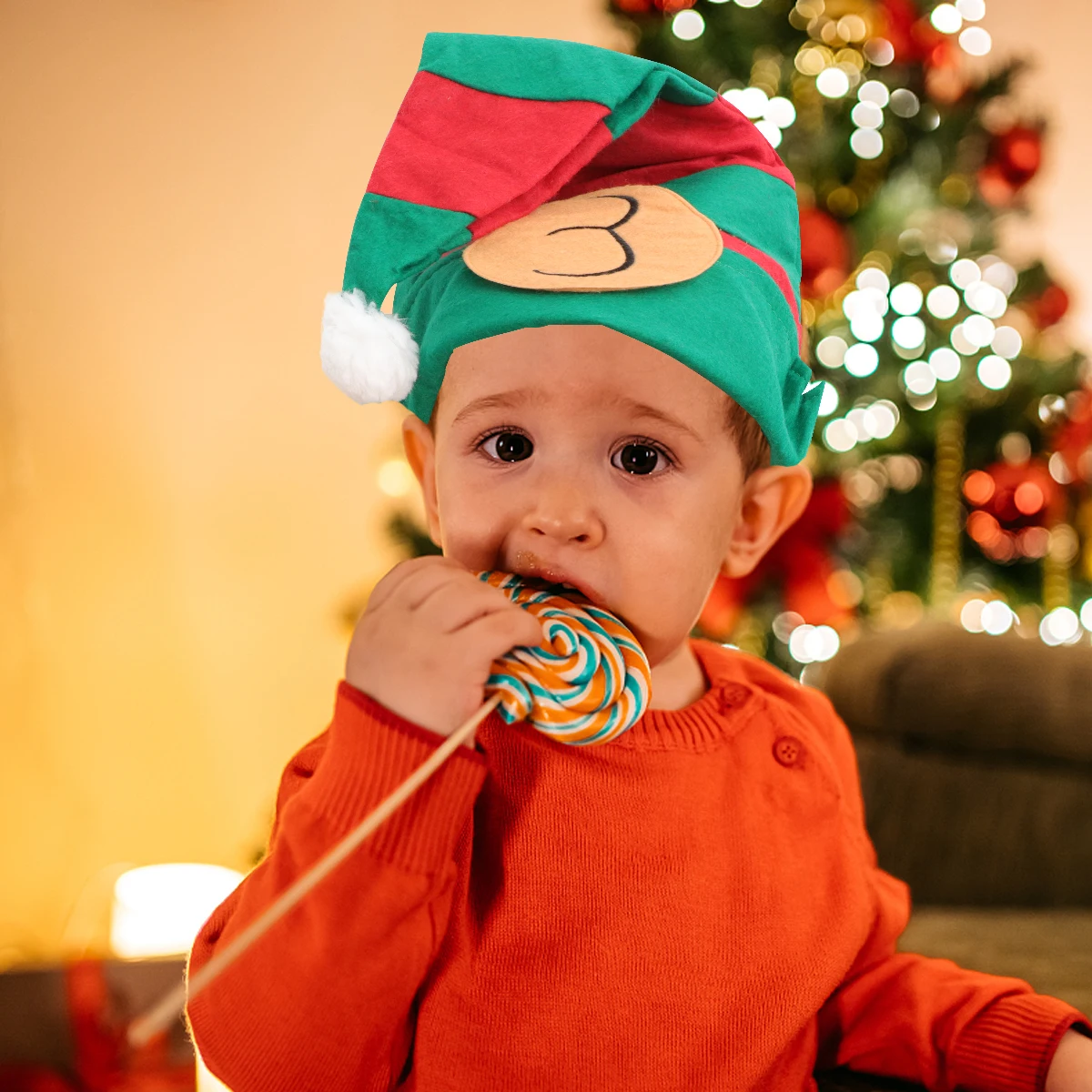 

Christmas Hat Party Headwear Non woven Prop Cosplay Child Lightweight Comfort Photo Christmas Gifts Accessories