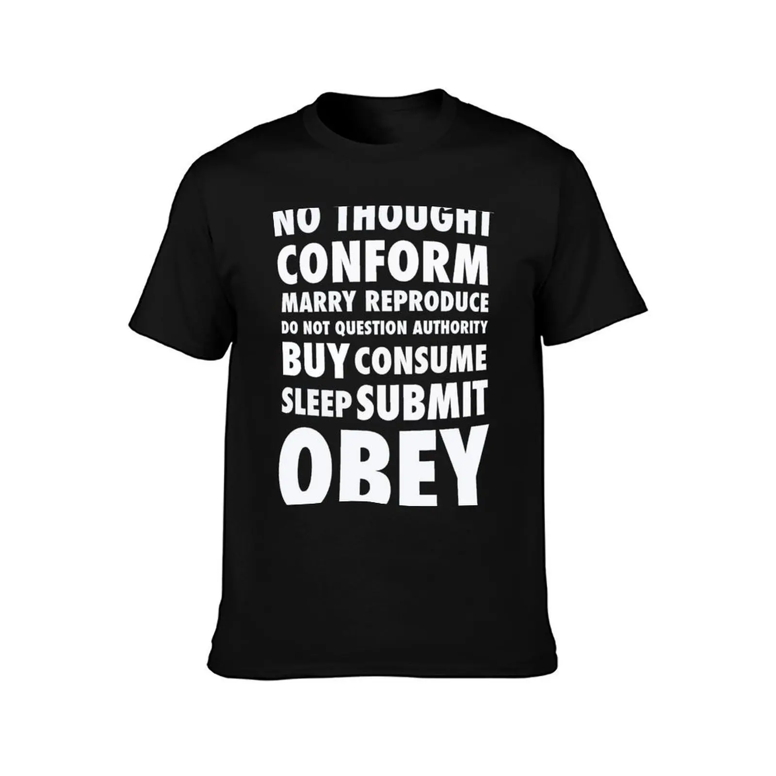 They Live - Hidden Messages - White T-Shirt Holiday Vacation Tee Shirt T-Shirt