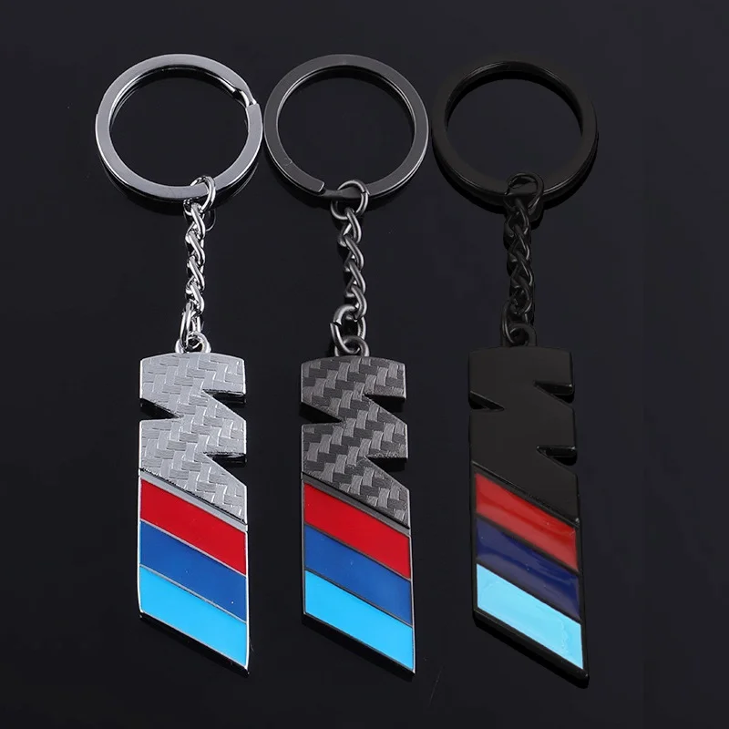 Fashion Gift 3D Metal Car Emblem Keychain Key Chain Keyrings Key Holder for BMW M3 M5 M Power Auto Modification Auto Accessories