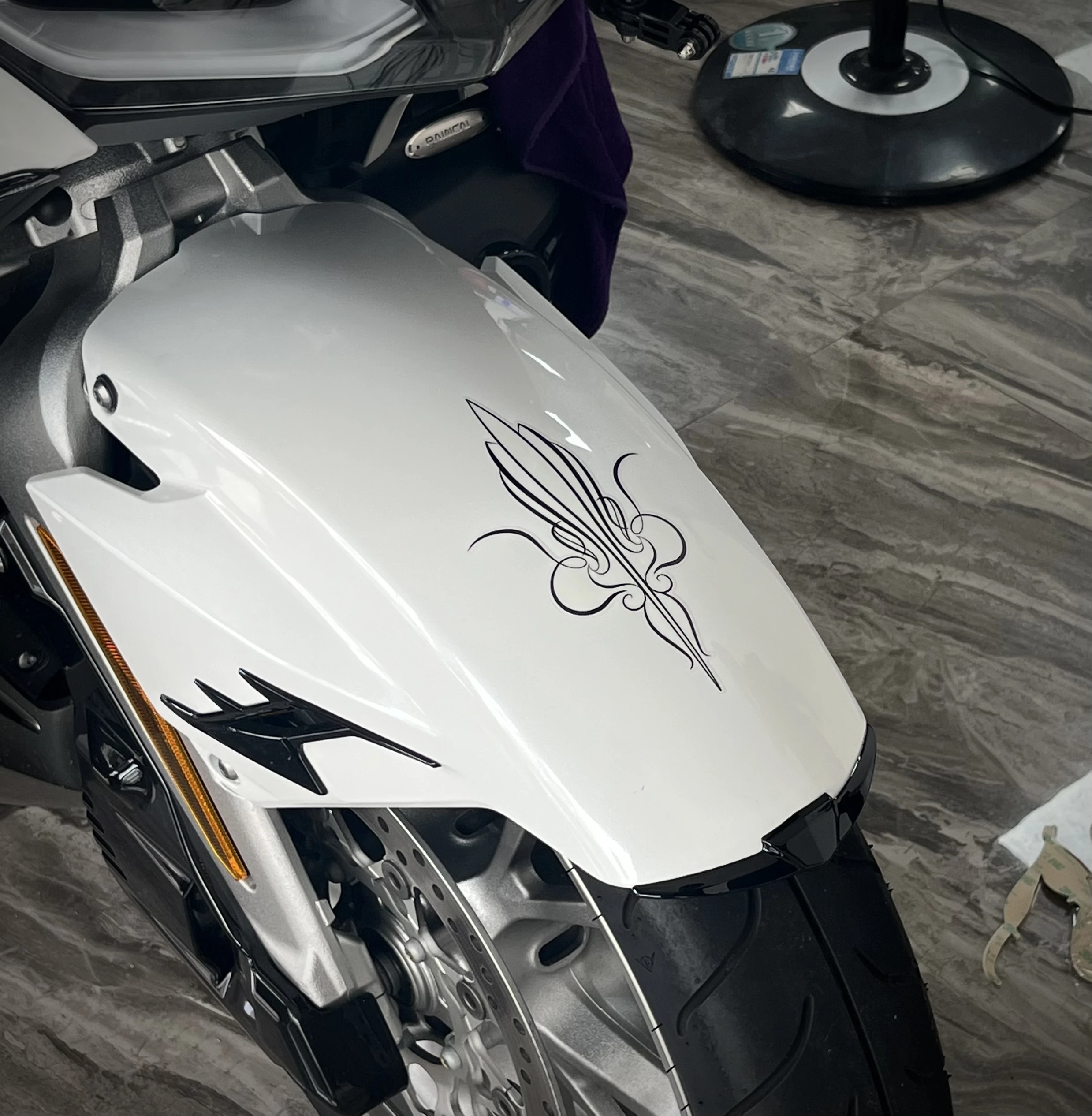 Panical Front Fender Panel Film Trim Sticker Decorate Protect For Honda Gold Wing GL1800 GL1800B F6B 2018-2023