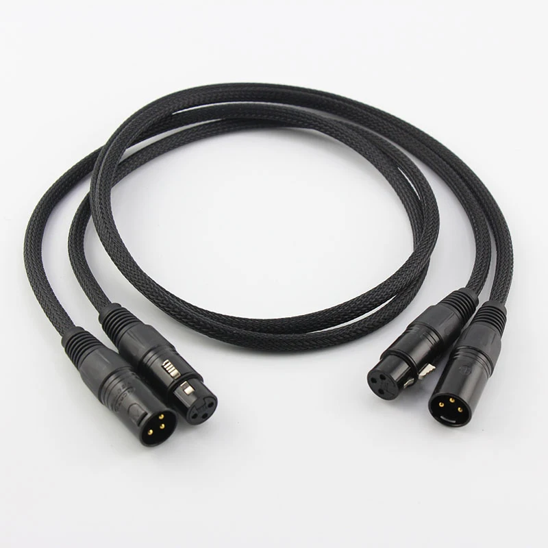 Preffair X401 OFC Copper XLR Cable Audio Balance Interconnect Cable With Gold plating XLR Plug Connector