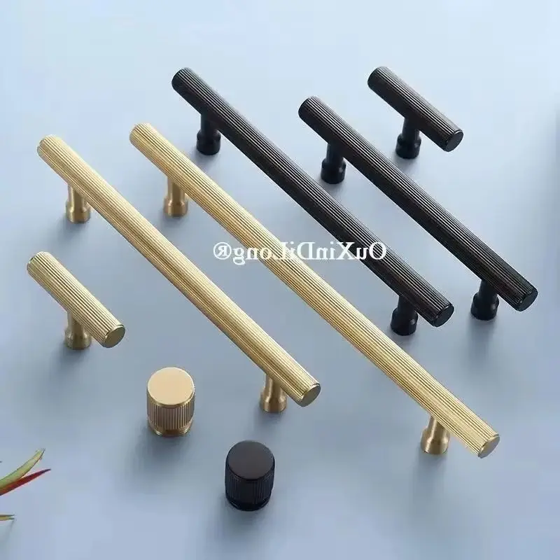 Stunning 4PCS Solid Brass Furniture Pulls Handles Drawer Knobs Cupboard Wardrobe Kitchen Closet Dresser Cabinet Door Pulls Pens