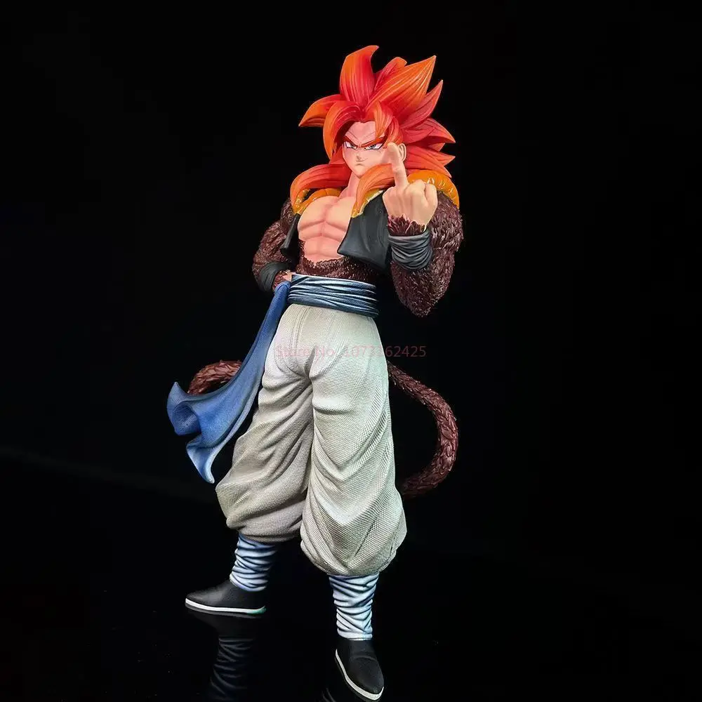 30CM Dragon Ball Z Gogeta Anime Figure NP Super Saiyan SS4 Gogeta Figurine Desktop Computer Ornaments Trendy Christmas Xmas Gift