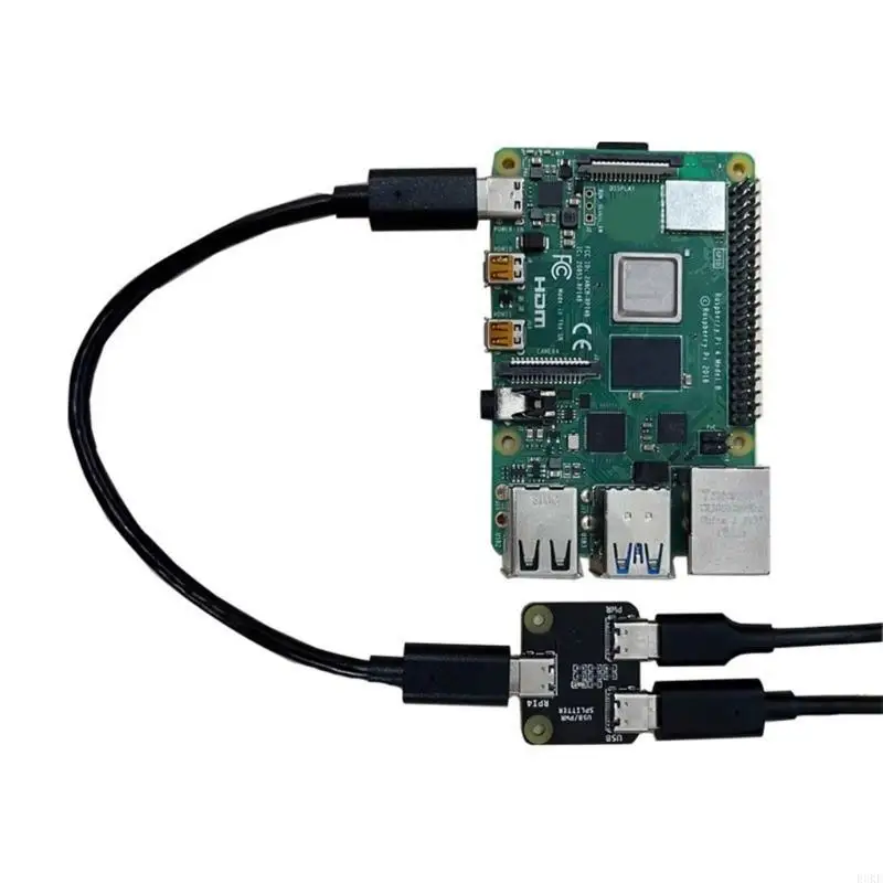 F3KE USB/Power Splitter Efficiënte vermogensverdeling voor RPI Blikvm en Pikvm