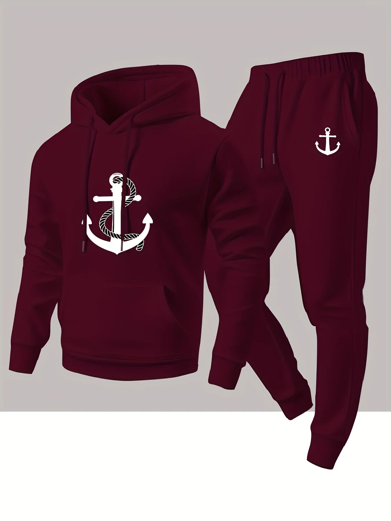 New autumn hoodie hooded set for men and women, featuring a sporty hot selling pin with drawstring and pocket as a gift view 3