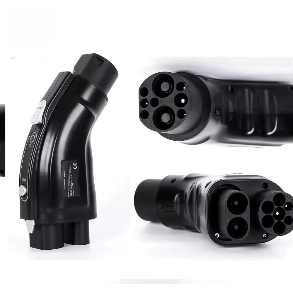 

Ready To Ship 200A 200KW Ccs2 To Gbt Evse Charging Connector Ev Dc Charger Adapter CCS2 To GBT Adapter For Id4 Id6