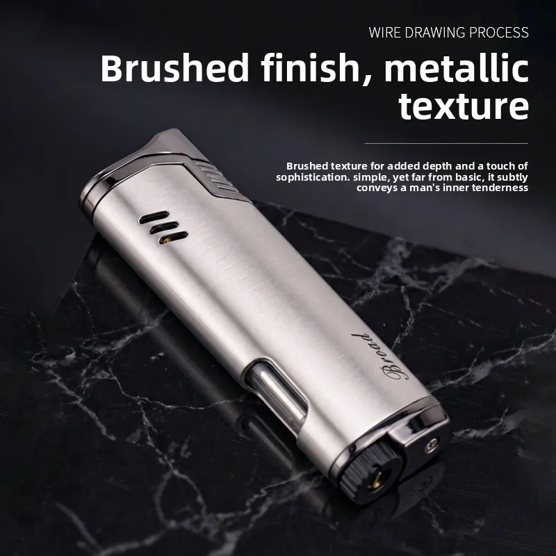 2026 New Visual Air Chamber Direct Inflation Lighter, High-quality Portable Metal Windproof Cigarette Lighter, Gift for Men