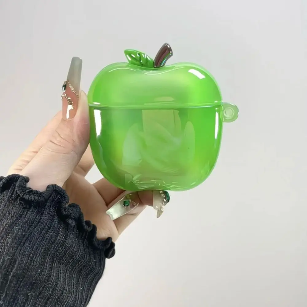 TPU Plating Earphone Case 3D Transparent Anti-Slip Earphone Protective Shell Drop-Proof Fruit for AirPods 3/4 / Airpods Pro 2/1