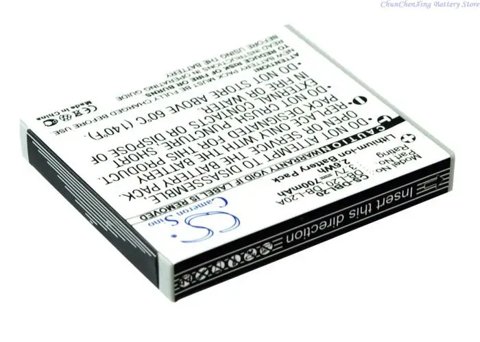 700mAh Camera Battery DB-L20, DB-L20A for Sanyo Xacti E60, C1, C4, C5, C6, CA8, J4,CG65,E6,E7,CG6,CG9,CA8,CA65,CA9