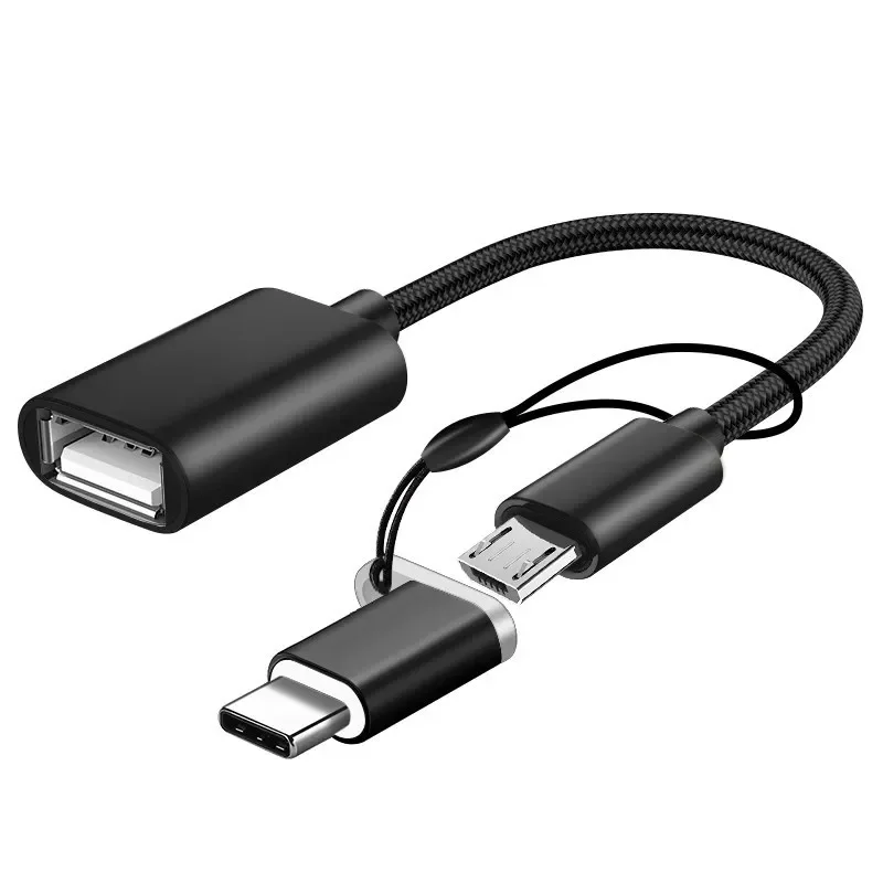 Câble adaptateur USB 3.0 de Type C, 2 en 1, Micro USB à USB 3.0, câble de chargement pour téléphone portable, convertisseur