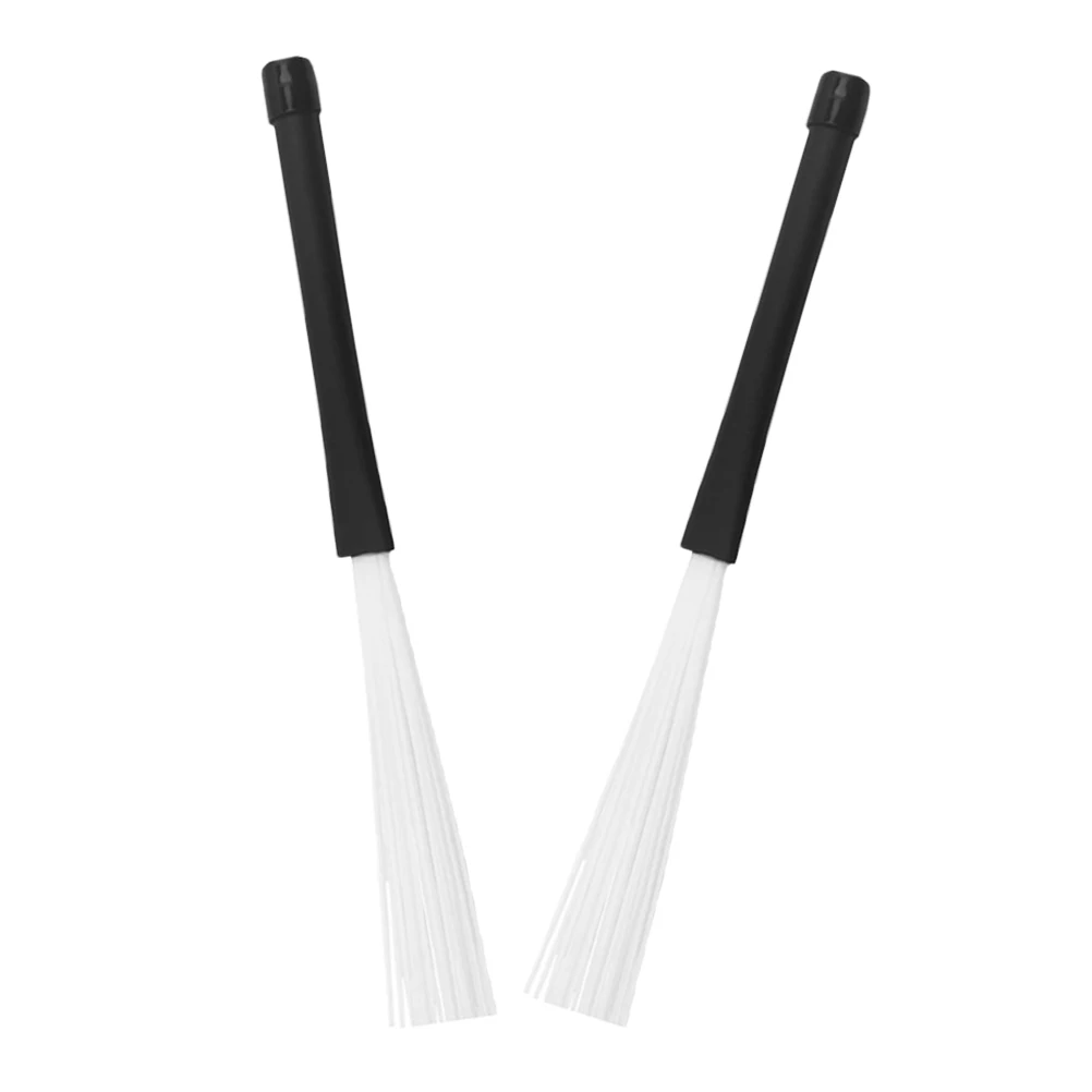 

2 Pcs Drum Sticks Drumsticks Drumming Accessories Wire Brushes Rod Professional Retractable