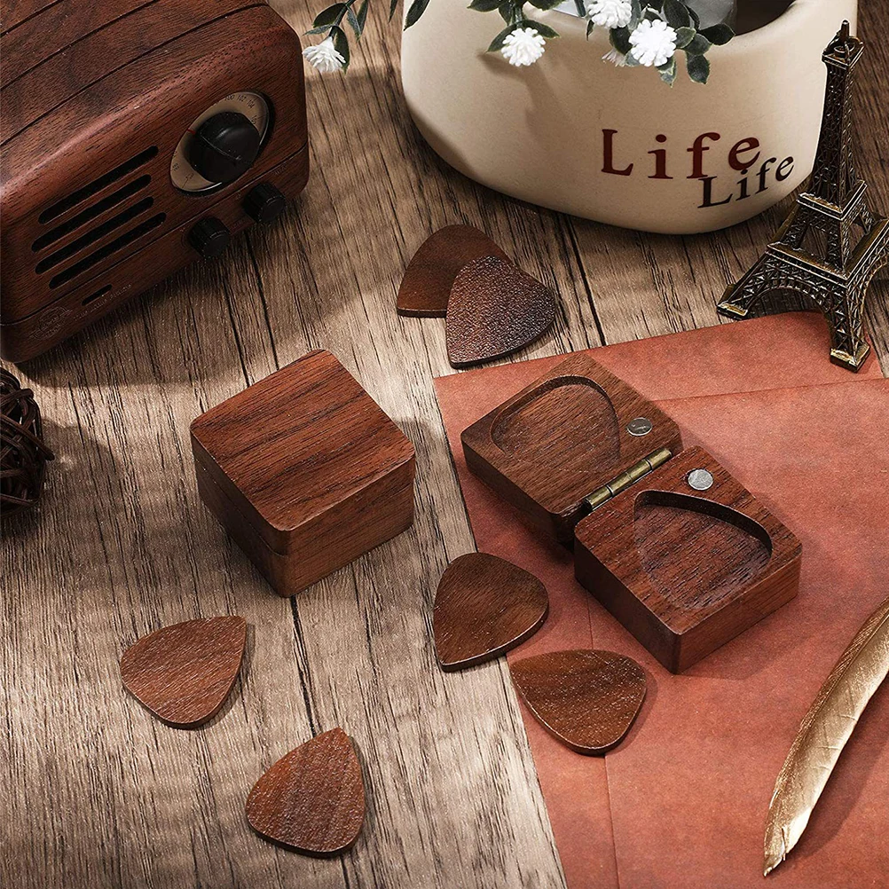 

Set Folk Guitar Picks Solid Wood Practical for Electric Acoustic Classic