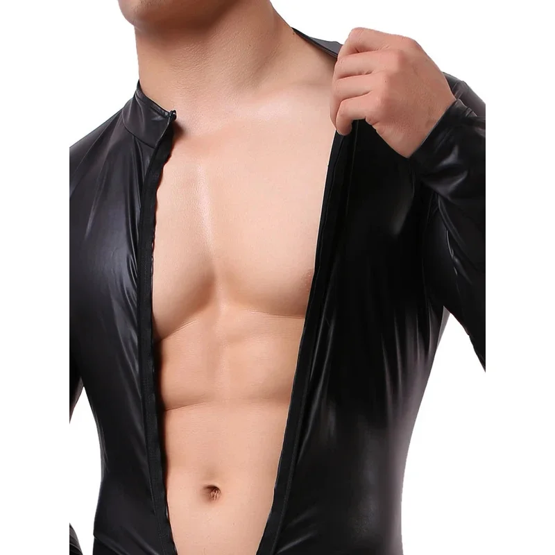 เซ็กซี่ Exotic Catsuit Zentai เครื่องแต่งกาย Sex Bodysuit Harness คอสเพลย์ Unitard เร้าอารมณ์ผิวเครื่องแต่งกายสําหรับ Man เครื่องราง Latex Bdsm