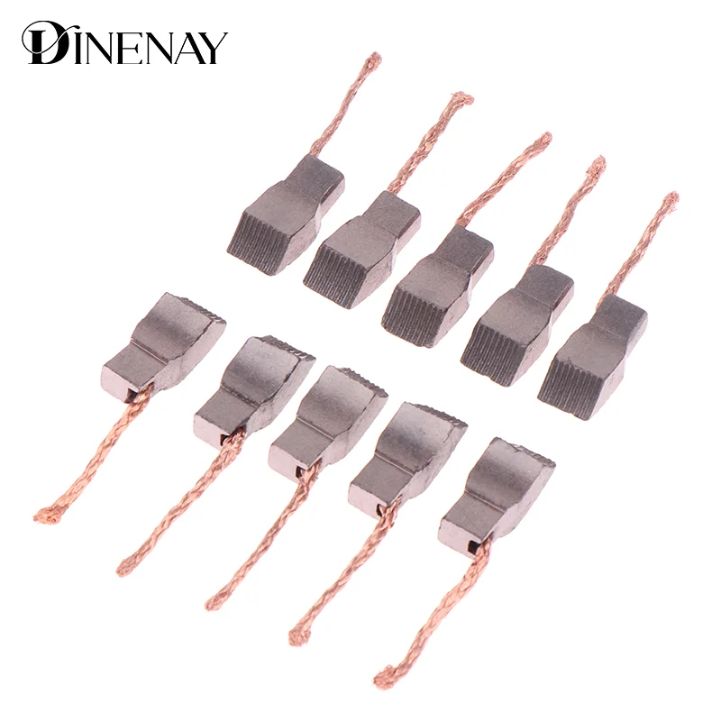 10pcs Automotive Fan Motor Brushes Carbon Brushes Automotive Electronic Fan Motors DC12V 24V 48V DC