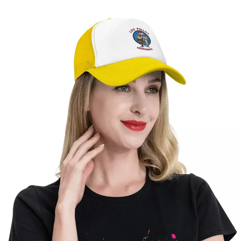 Casquette de camionneur réglable pour hommes et femmes, casquettes Snapback, casquettes Breaking Bad, casquettes de baseball jetables, chapeaux de sport drôles, Los Pollos Hermanos, frères