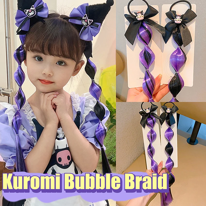 Anime Sanrio Headband Cute Cartoon Kuromi My Melody Cinnamoroll Head Band Plushie Hair Accessories Headdress Girl Gift