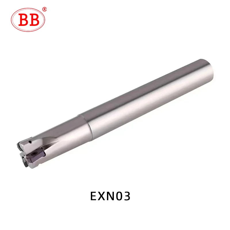 BB EXN High Feed Milling Tool Holder EXN03 LNMU LNMU0303 Carbide Insert 2 Side Indexable CNC Machine Support EXN03R