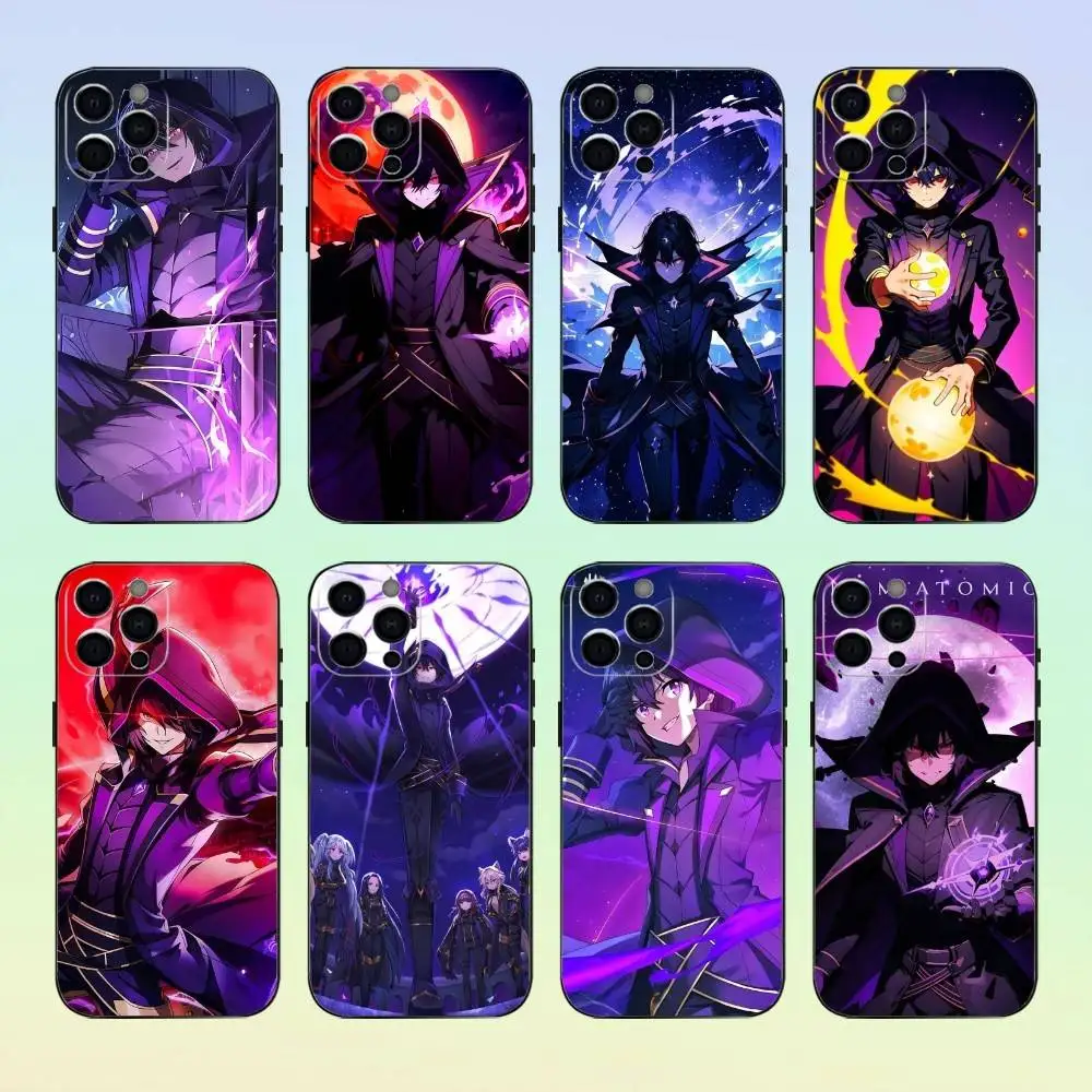 

T-The Eminence in Shadow Anime Phone Case For iPhone17,16,15,14,13,12,11 Plus,Pro Max Soft Black Cover