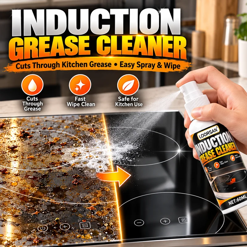 KJM KJM Induction Grease Cleaner Spray Kitchen Degreaser Oil Stain Remover Stove Top Cleaner For Cooktop Oven Hood Surface Cleaning - Aliexpress Deal