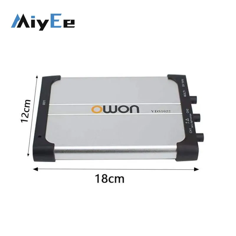 Miyee OWON VDS1022I Isolated USB PC Virtual Oscilloscope 25MHz 100MSa/s Ultra‑thin Multi‑Trigger Portable Digital Scope