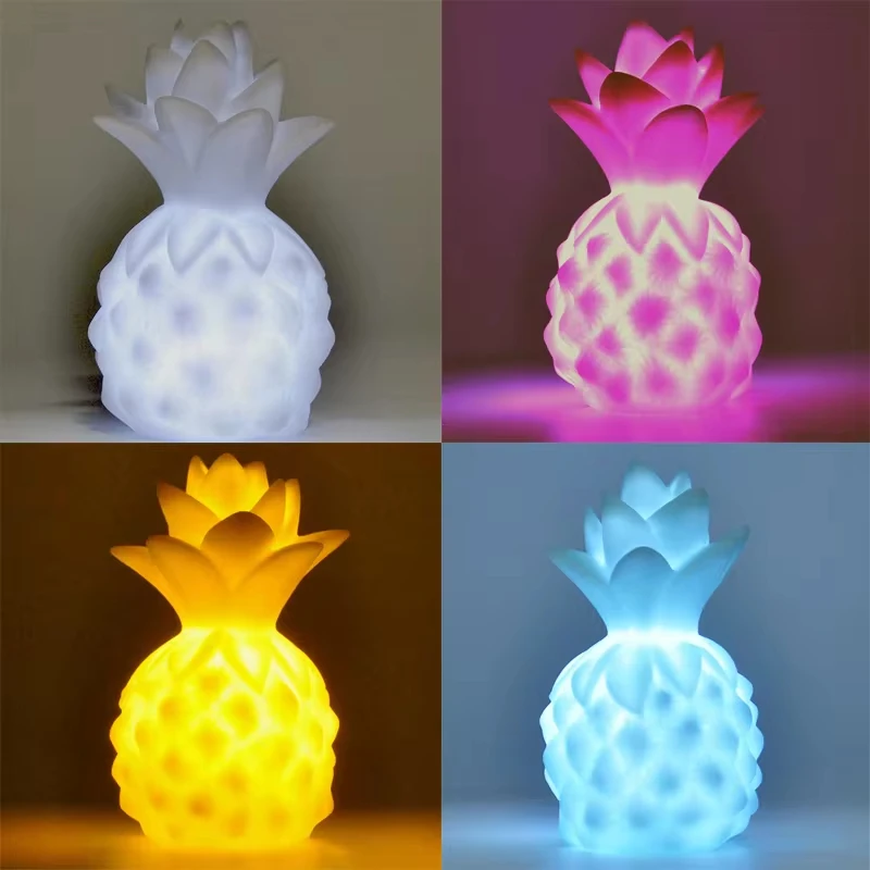 Cute LED Night Light Bear Unicorn Dinosaur Rabbit Cartoon Animal Bedside Lamp for Children Bedroom Yellow Blue Pink White Light