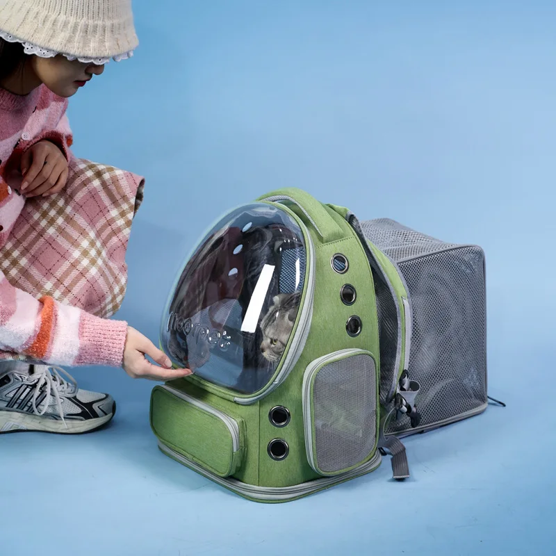 Mochila para gatos expandible transpirable, portátil y de viaje - imagen 3