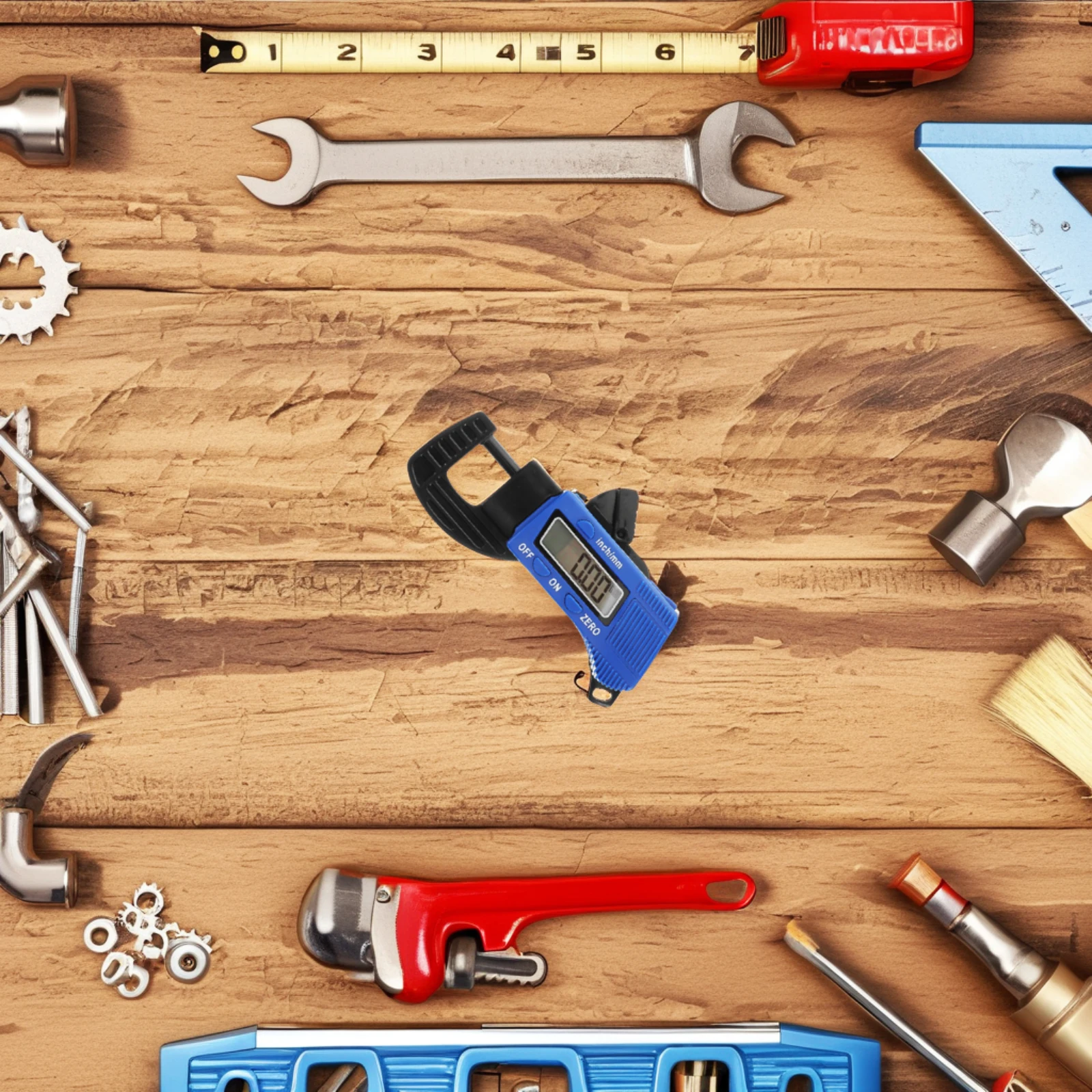 

Mini Portable Digital Thickness Caliper Micrometer 8Mm Lcd Display Carbon Fiber Measurement Tool For Paper Film Wire Sheet