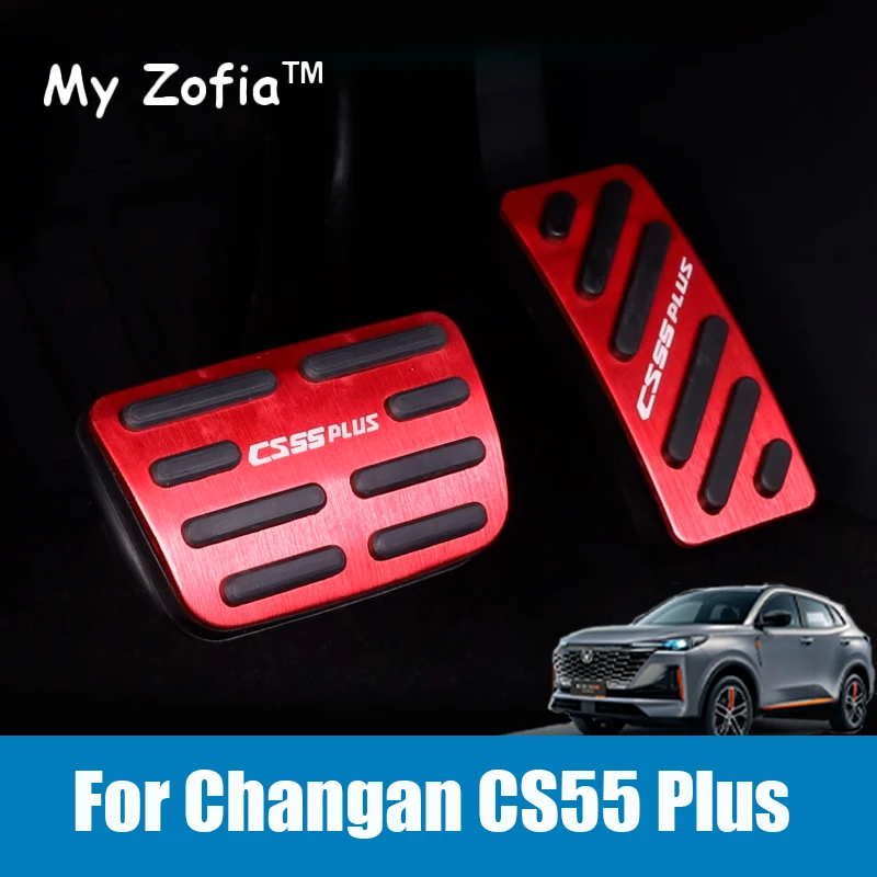 

For Changan CS55 PLUS 2023 2024 2025 Car Pedal Brake Accelerator Rest Cover Anti Skid Foot Non Slip Pad Auto Styling Accessories