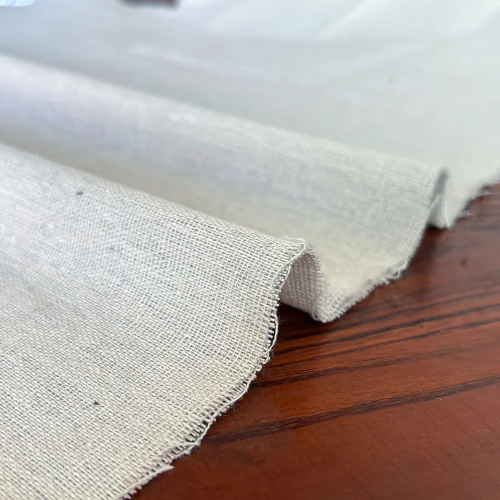 50x150cm Cotton Linen Fabric Solid Color Heavy Duty for DIY Sewing Pants Tablecloth Sofa Curtain Decor Embroidery Practice Cloth